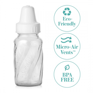 Best Plastic Free Baby Bottles That Are Safe For Your Little One 3 Evenflo Vented Glass Baby Bottle
